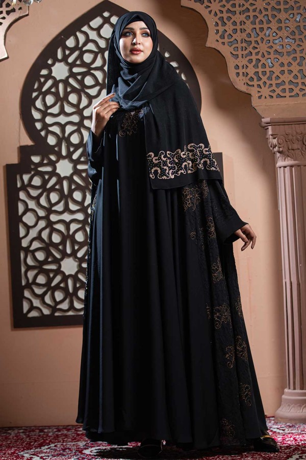 Luxurious Koti Abaya with Embroidery Work