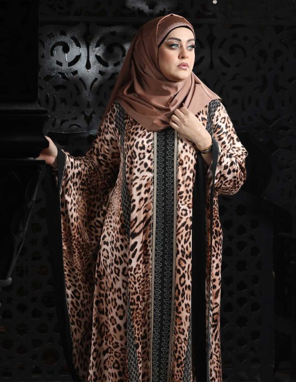 Printed Abaya with Stone Work - Image 2